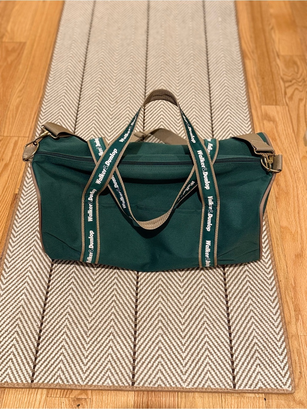 Forest Green Canvas Duffel Bag - Walker & Dunlop